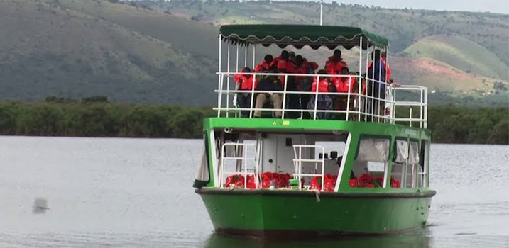 Boat cruise in Lake Mburo 