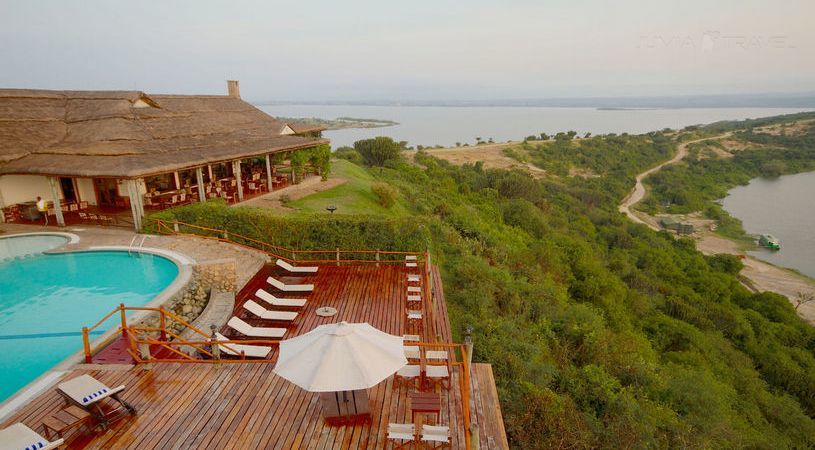 Mweya safari lodge in Queen Elizabeth Park 